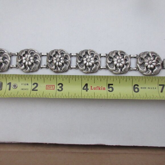 Vintage Coro Silver Tone Bracelet - Picture 2 of 4